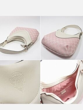Gucci Perfect Hand Or Shoulder Bag Light Pink & White Authentic ! Yes Spring !